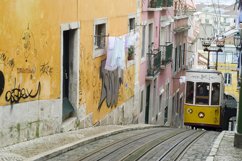 Elevador da Bica, furniculars in Lisbon is the city highlight that you must not miss