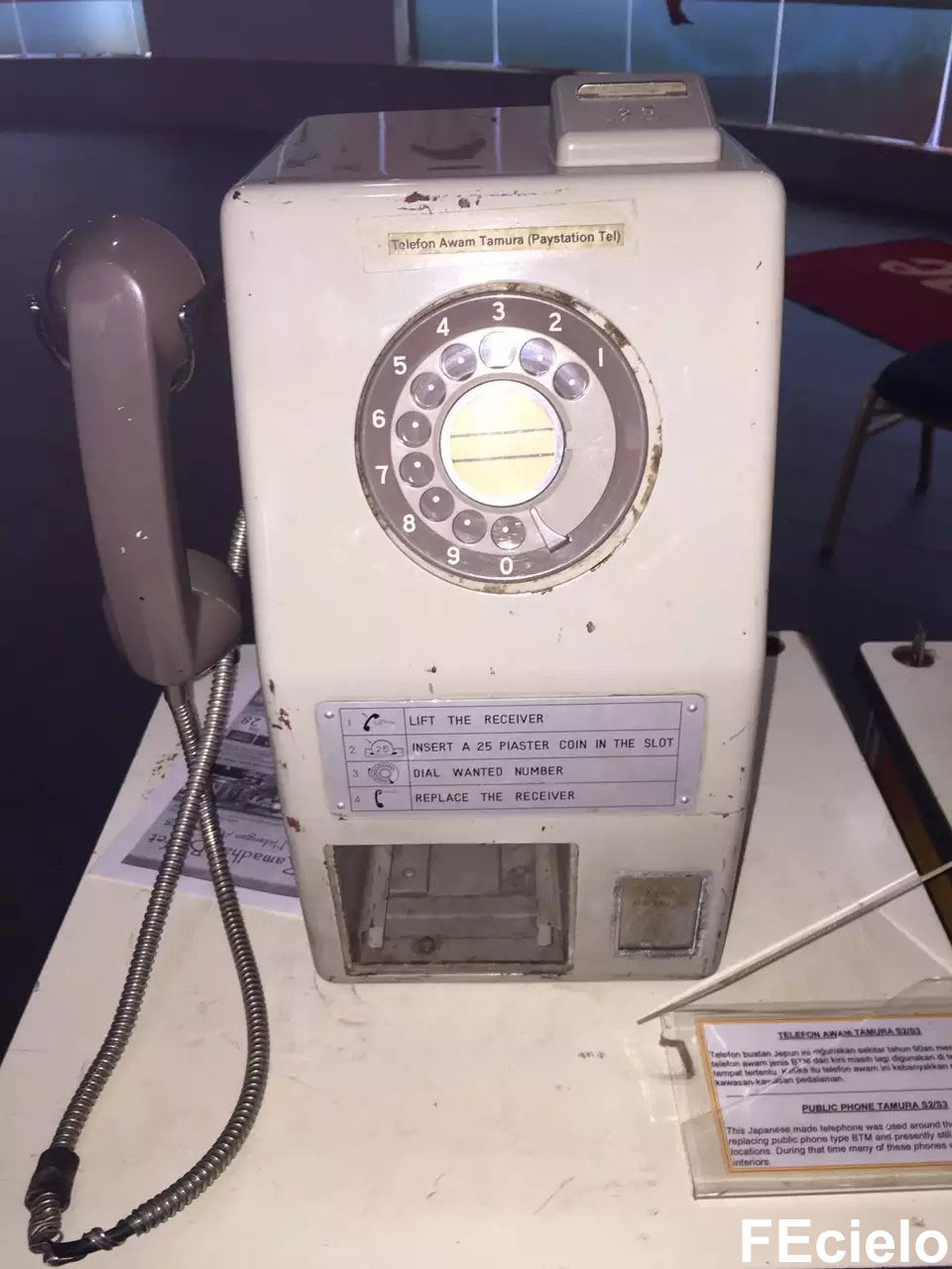 classic public payphone